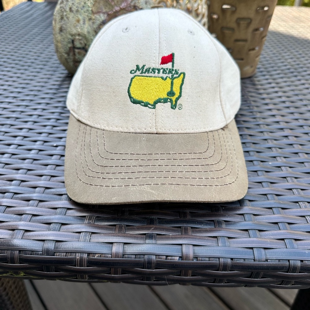 Masters Beige and Green Cap